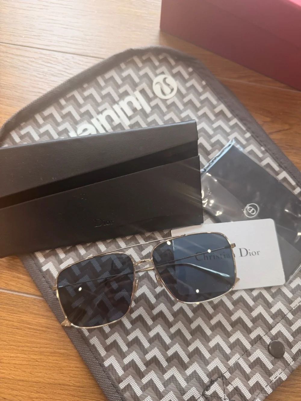 CHRISTIAN DIOR Metal DiorStellaire O3S Sunglasses Gold Blue - Picture 4 of 5